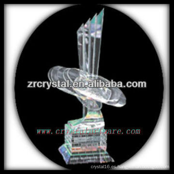 trofeo de cristal blanco atractivo del diseño X022